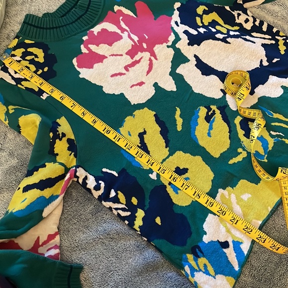 Anthropologie MultiColored Floral Sweater - Picture 10 of 11